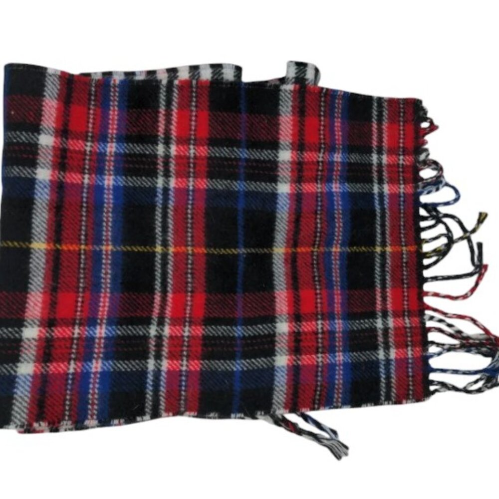 CHAPS by Ralph Lauren MEN'S Reversible BLACK & WHITE CHECK or PLAID Winter SCARF